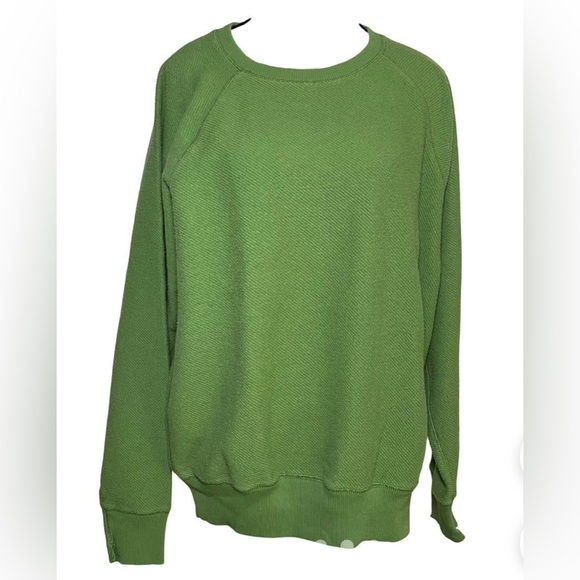 NWT Aerie Oversized Pullover Sweatshirt Kelly Green - Picture 6 of 7